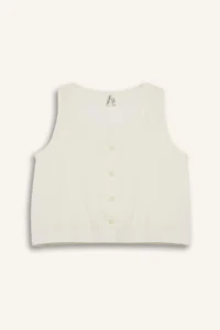DeFacto buttoned Sleeveless Blouse Girls' - Image 7