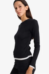 DeFacto Women Sweat E6548AX/BK81 BLACK - Image 2