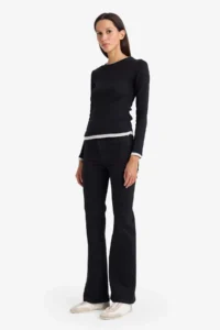 DeFacto Women Sweat E6548AX/BK81 BLACK - Image 3