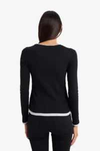 DeFacto Women Sweat E6548AX/BK81 BLACK - Image 4