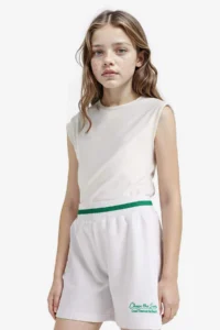 DeFacto Printed Elastic Waist Shorts Girls' - Image 3