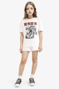DeFacto Elastic Waist Basic Plain Shorts Girls'