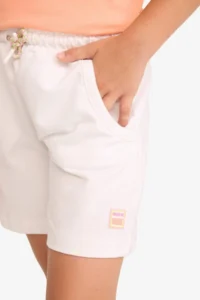 DeFacto Elastic Waist White Shorts Girls' - Image 4