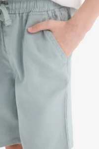 DeFacto Elastic Waist Gabardine Shorts Boy - Image 6