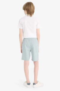 DeFacto Elastic Waist Gabardine Shorts Boy - Image 7