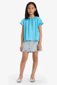 DeFacto Short Sleeve Blouse Girls' - Image 2