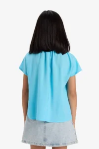 DeFacto Short Sleeve Blouse Girls' - Image 6