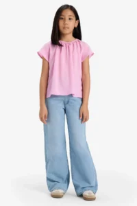 DeFacto Short Sleeve Blouse Girls' - Image 2