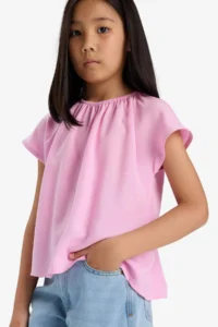 DeFacto Short Sleeve Blouse Girls' - Image 4