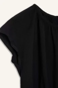 DeFacto Round Neck Short Sleeve Black Blouse Girls - Image 8
