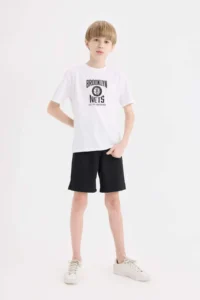 DeFacto Elastic Waist Shorts Boys' - Image 2