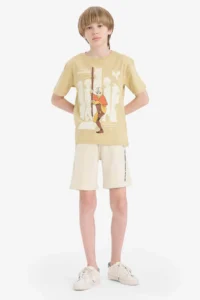 DeFacto Elastic Waist Printed Shorts Boys' 25SM - Image 2