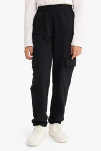 DeFacto Elastic Waist Cargo Jogger Sweatpants Girls - Image 5