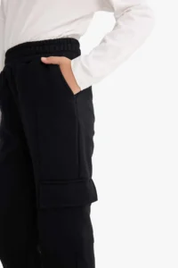DeFacto Elastic Waist Cargo Jogger Sweatpants Girls - Image 6