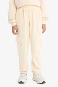 DeFacto Elastic Waist Cargo Jogger Sweatpants Girls - Image 4