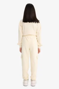 DeFacto Elastic Waist Cargo Jogger Sweatpants Girls - Image 6