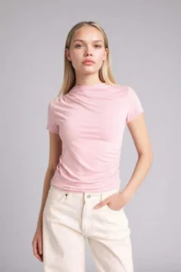DeFacto slim Fit Boat Neck T-Shirt - Image 3