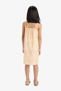 DeFacto Patterned Viscose Strap Summer Dress Girl - Image 7