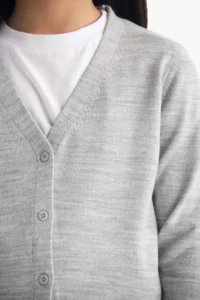 DeFacto V-Neck Buttoned School Knitwear Cardigan Girl - Image 6