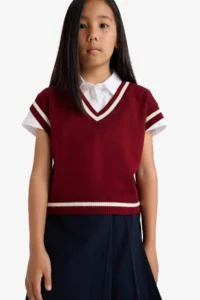 DeFacto Back to School Standard Fit Knitwear Sweater Girls - Image 4