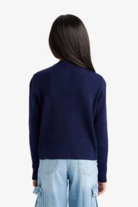 DeFacto Crew Neck Buttoned Knitwear Cardigan Girl - Image 5