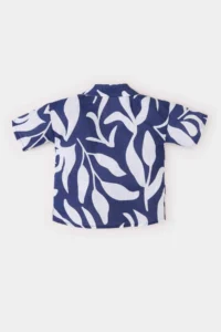 DeFacto Patterned Flared Poplin Short Sleeve Shirt for Baby Boy - Image 4