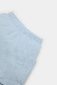 DeFacto Elastic Waist Waffle Shorts Baby Size - Image 2