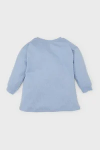 DeFacto Light Blue Girls' Dress D8439A5/BE551 - Image 3