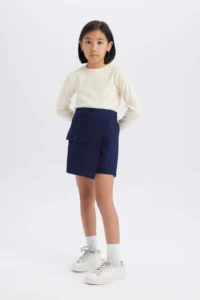 DeFacto Gabardine with pocket Shorts Skirt Girls'