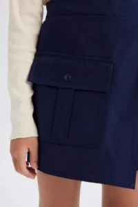 DeFacto Gabardine with pocket Shorts Skirt Girls' - Image 5