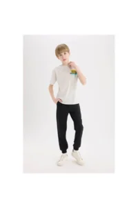 DeFacto Elastic Waist Jogger Sweatpants Boy - Image 2