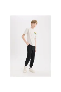 DeFacto Elastic Waist Jogger Sweatpants Boy - Image 8