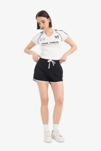 DeFacto Women Penye Shorts A6224AX/BK81 - Image 4