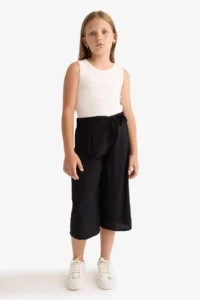 DeFacto Culotte Wide Leg Viscose Capri Girl