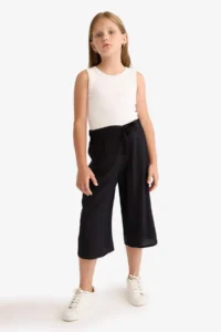 DeFacto Culotte Wide Leg Viscose Capri Girl - Image 2