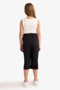 DeFacto Culotte Wide Leg Viscose Capri Girl - Image 7