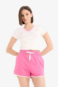 DeFacto Pink Women Shorts A6224AX/PN613 - Image 5