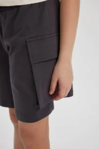 DeFacto Girls' Elastic Waist Cargo Pocket Shorts B0840a825hs - Image 4