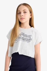 DeFacto 2 Sets Navy Blue Girls' Dress B4496A8/NV251 - Image 3