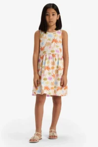 DeFacto Crew Neck Floral Patterned Sleeveless Summer Dress Girl - Image 2
