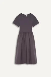 DeFacto Ribbed Camisole Anthracite Girls' Dress E3839A8/AR58