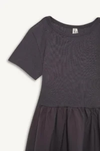 DeFacto Ribbed Camisole Anthracite Girls' Dress E3839A8/AR58 - Image 2
