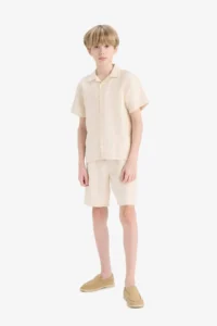 DeFacto Elastic Waist Shorts Boys' - Image 2