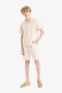 DeFacto Elastic Waist Shorts Boys' - Image 3