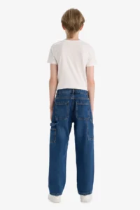 DeFacto Wide Leg Straight Leg Jean Trousers Boy - Image 7