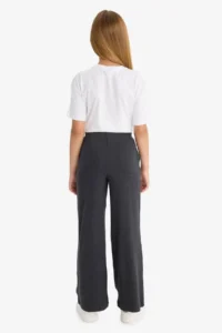 DeFacto Wide Leg Anthracite Girls' Pants E1836A8/AR220 - Image 7