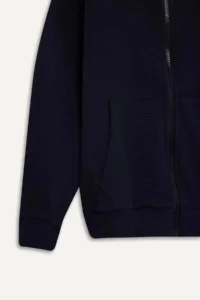 DeFacto Hooded School Zippered Black Boy's Cardigan X5844A6/BK81 - Image 8