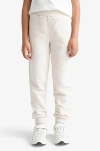 DeFacto Standard Fit Basic Flat Waist Elastic School Jogger Beige Girls' Sweatpants Y1226A6/BG667 - Image 4