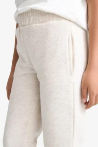 DeFacto Standard Fit Basic Flat Waist Elastic School Jogger Beige Girls' Sweatpants Y1226A6/BG667 - Image 5