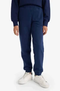 DeFacto Standard Fit Basic Flat Waist Elastic School Jogger Navy Blue Girl's Sweatpants Y1226A6/NV2 - Image 4